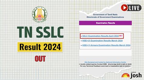 tnresults-nic-in|TN SSLC 10th Result 2024 Updates: Result declared at tnresults.nic.in; .